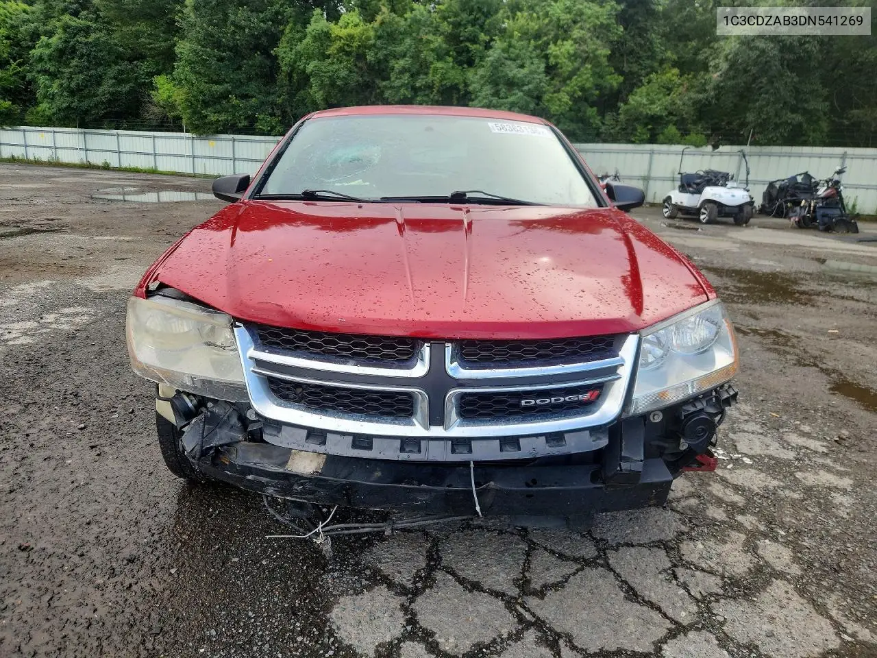 2013 Dodge Avenger Se VIN: 1C3CDZAB3DN541269 Lot: 58363136