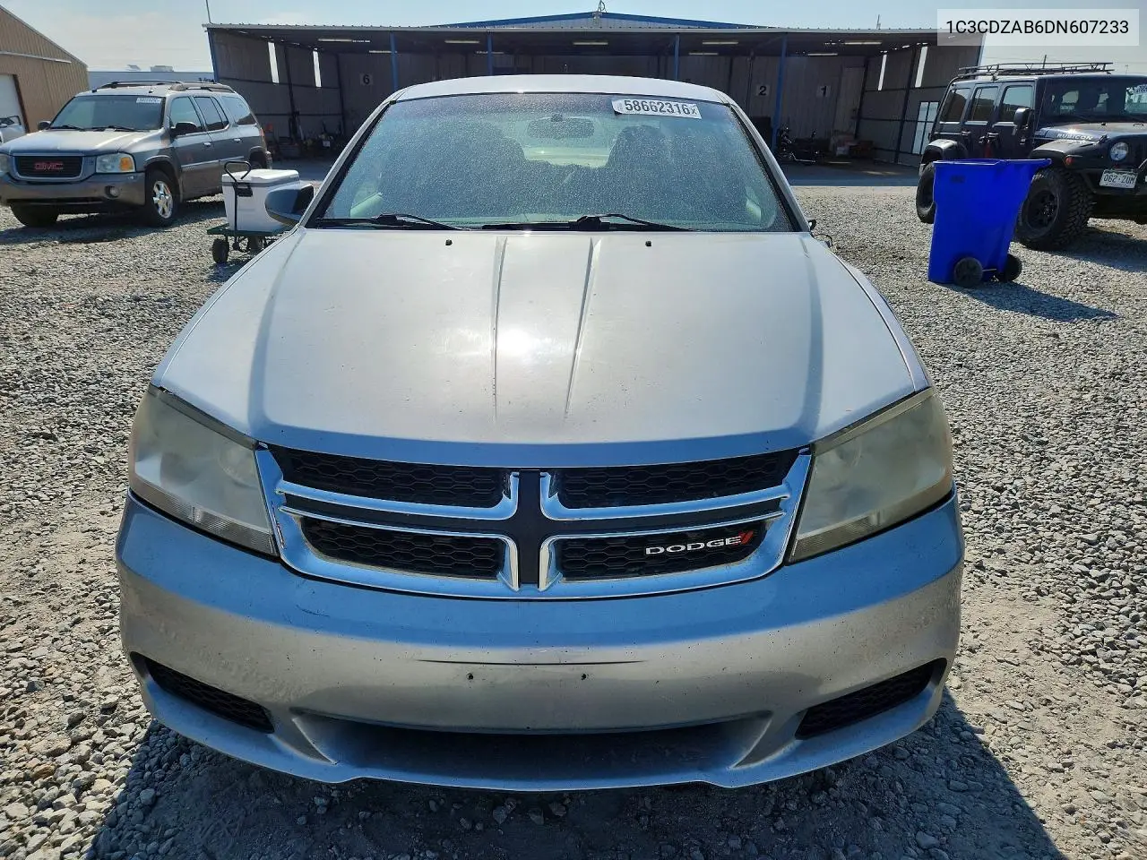 2013 Dodge Avenger Se VIN: 1C3CDZAB6DN607233 Lot: 58662316