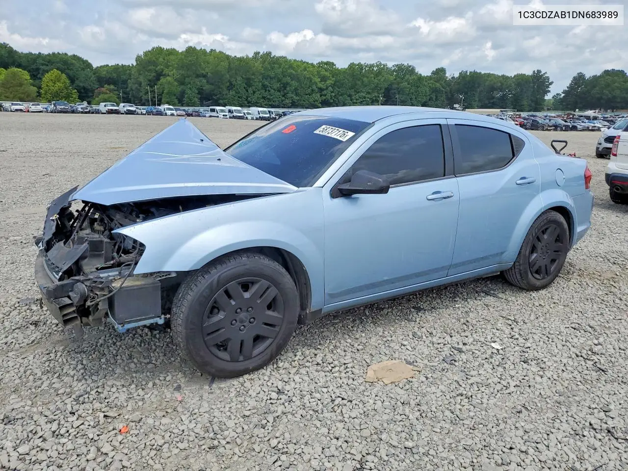 2013 Dodge Avenger Se VIN: 1C3CDZAB1DN683989 Lot: 58737176