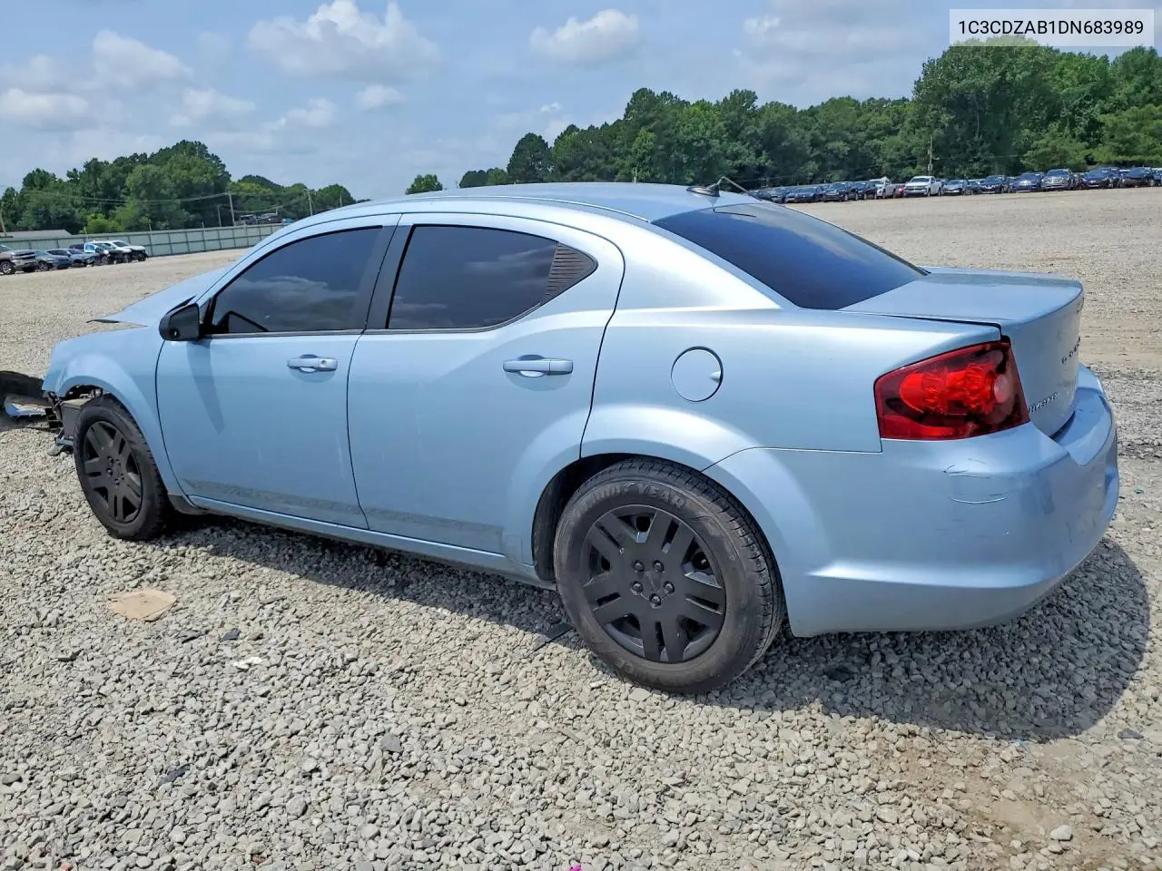 2013 Dodge Avenger Se VIN: 1C3CDZAB1DN683989 Lot: 58737176