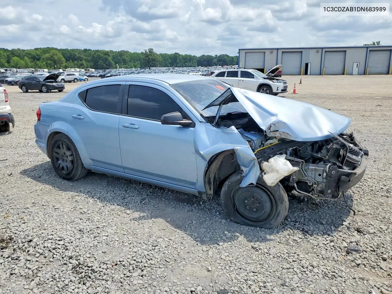 2013 Dodge Avenger Se VIN: 1C3CDZAB1DN683989 Lot: 58737176