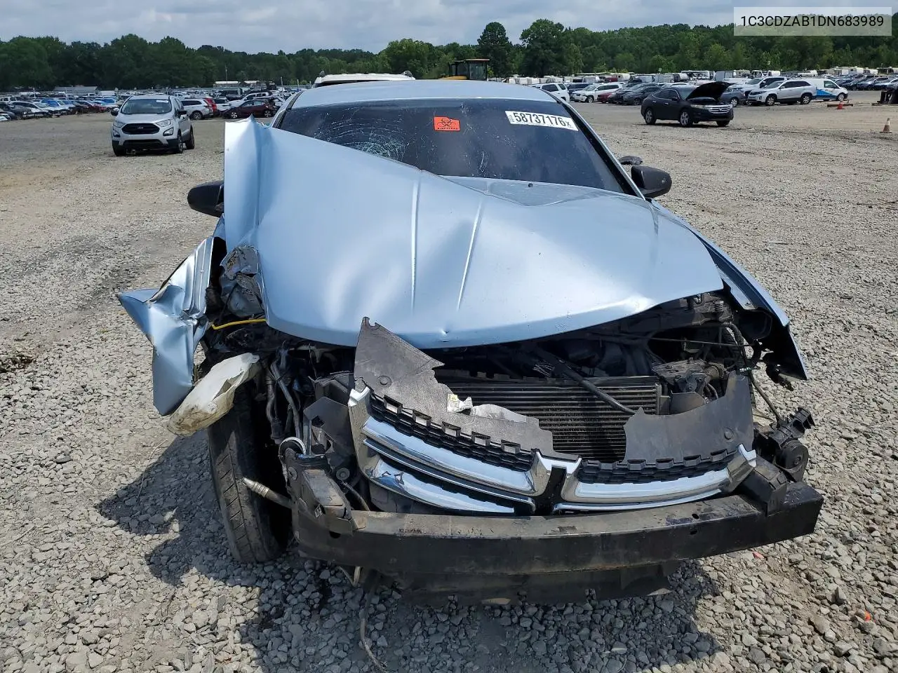 2013 Dodge Avenger Se VIN: 1C3CDZAB1DN683989 Lot: 58737176
