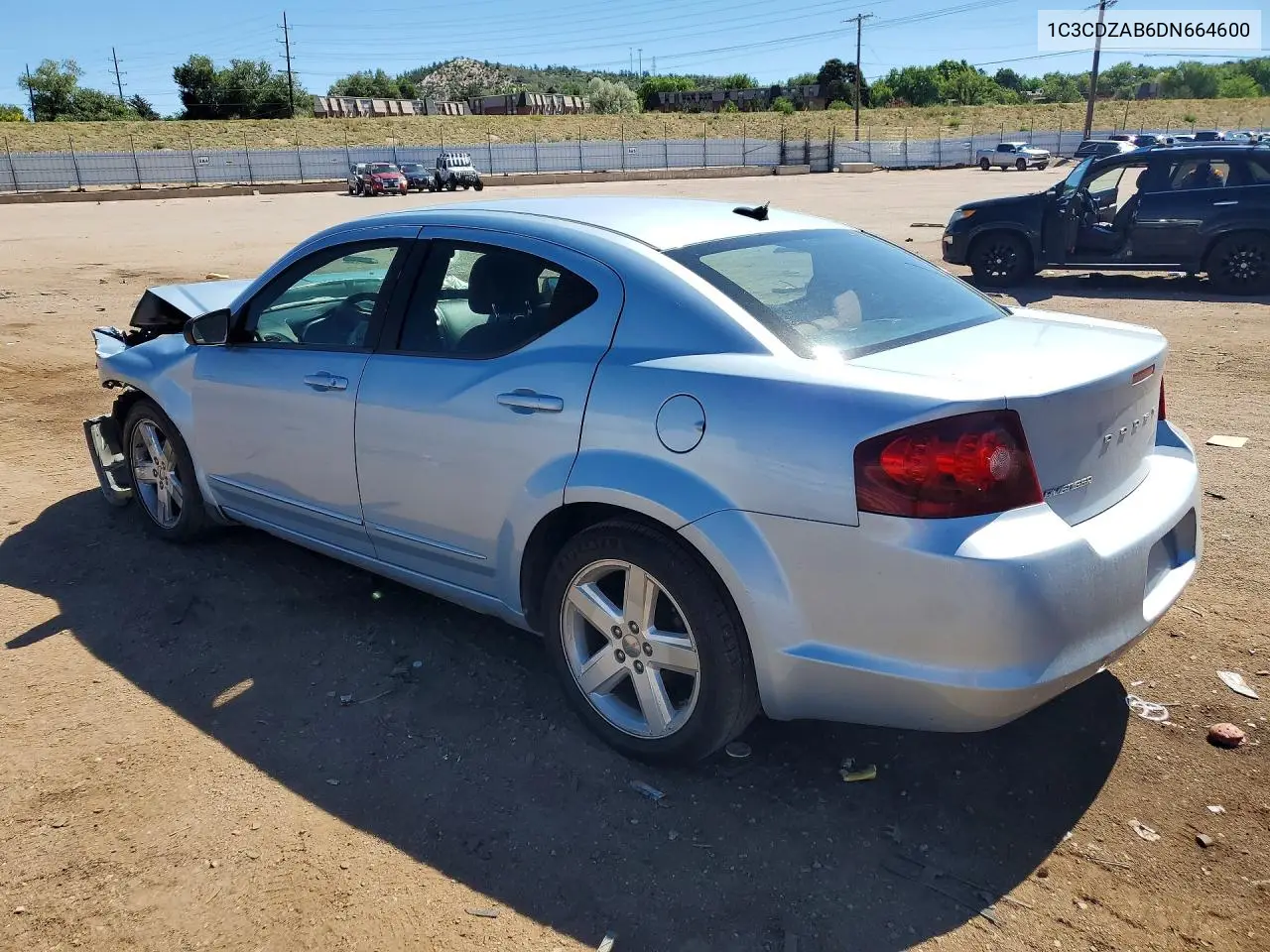 2013 Dodge Avenger Se VIN: 1C3CDZAB6DN664600 Lot: 58920566