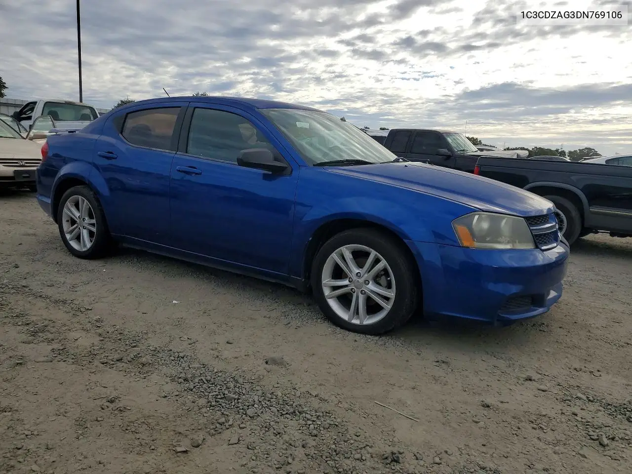 2013 Dodge Avenger Se VIN: 1C3CDZAG3DN769106 Lot: 59016046