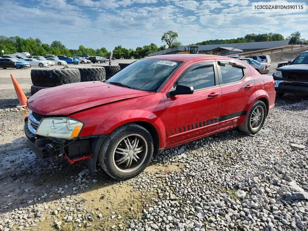 2013 Dodge Avenger Se VIN: 1C3CDZAB1DN590115 Lot: 59174246