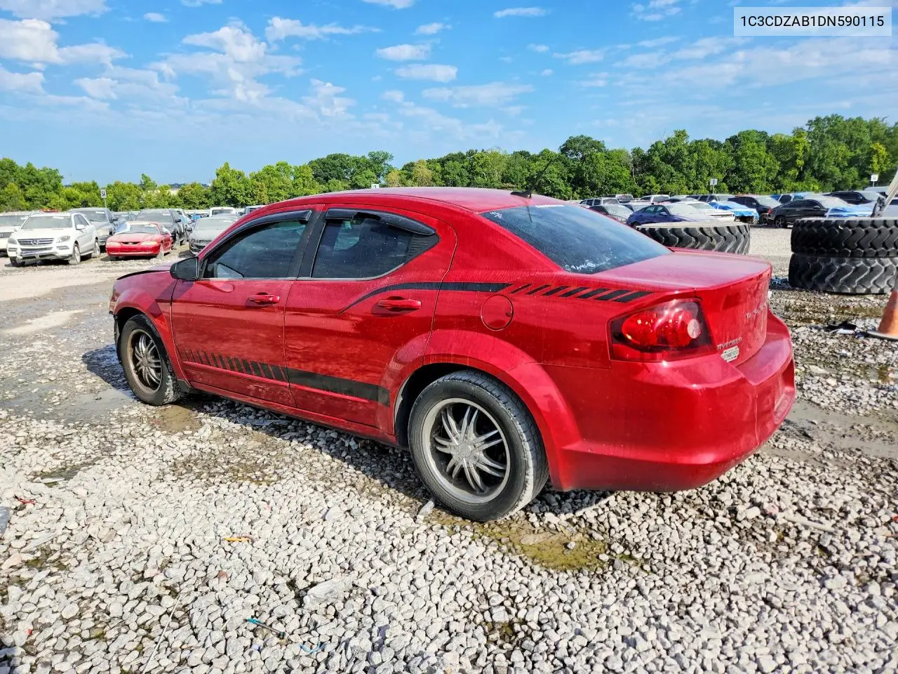 2013 Dodge Avenger Se VIN: 1C3CDZAB1DN590115 Lot: 59174246
