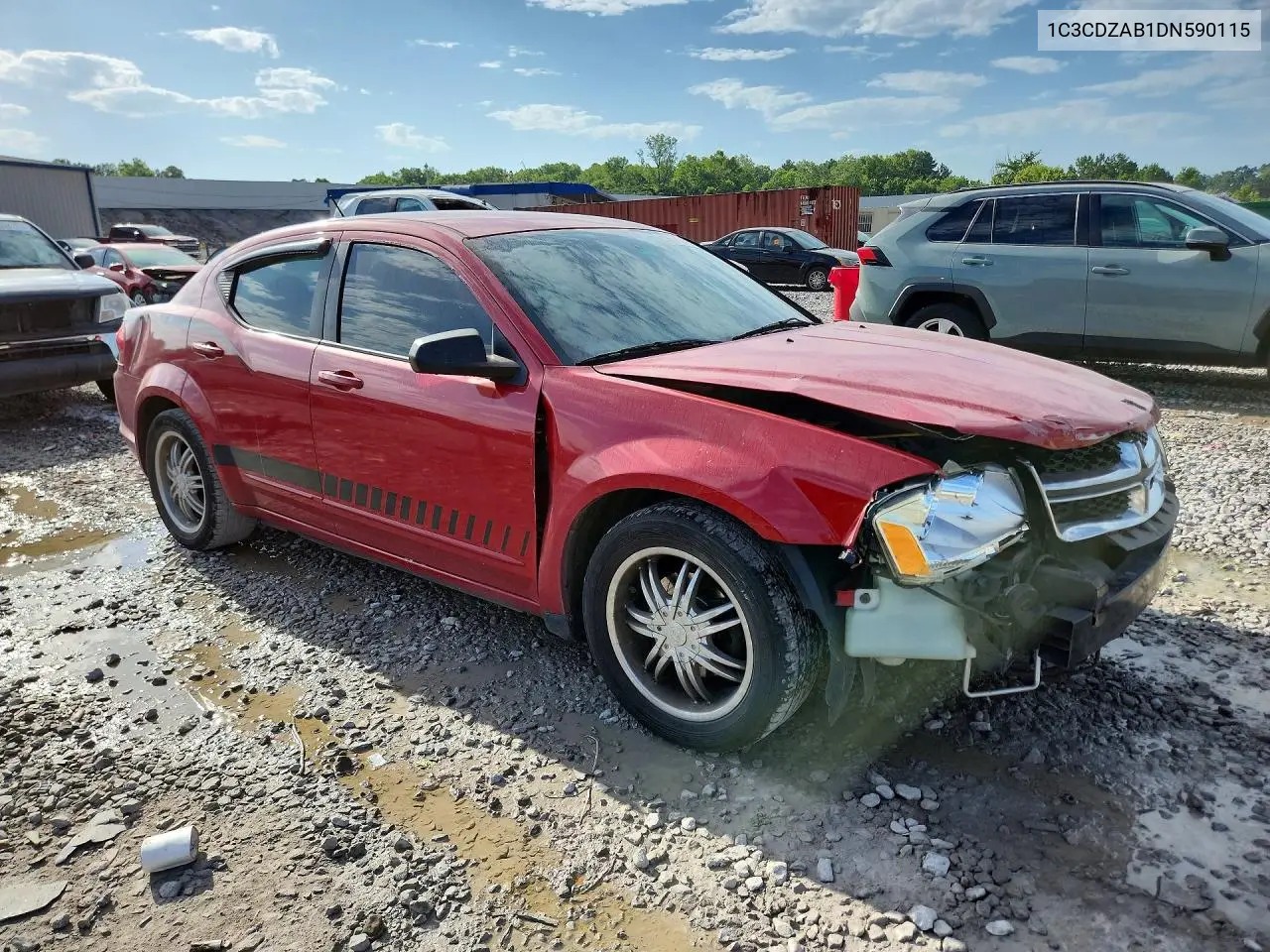 2013 Dodge Avenger Se VIN: 1C3CDZAB1DN590115 Lot: 59174246