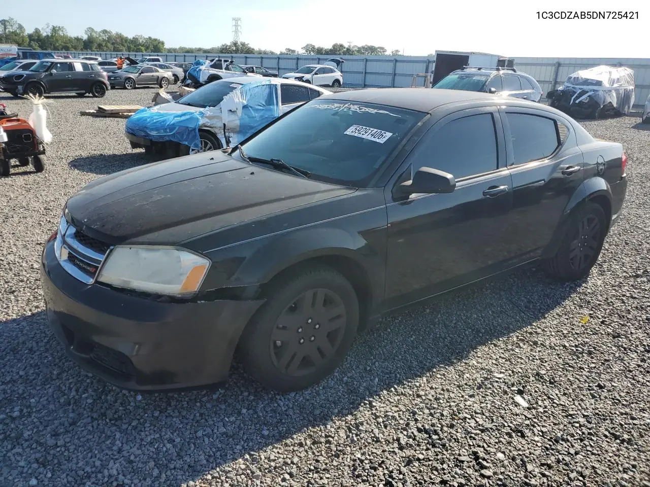 2013 Dodge Avenger Se VIN: 1C3CDZAB5DN725421 Lot: 59291406