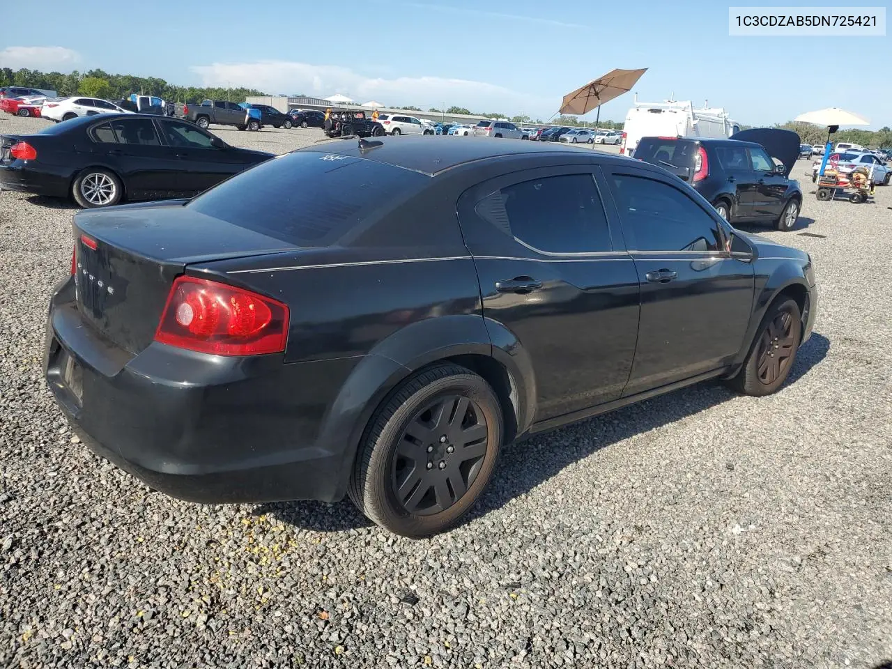 2013 Dodge Avenger Se VIN: 1C3CDZAB5DN725421 Lot: 59291406