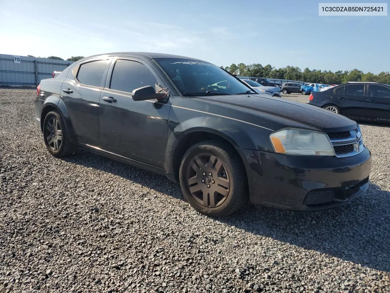 2013 Dodge Avenger Se VIN: 1C3CDZAB5DN725421 Lot: 59291406