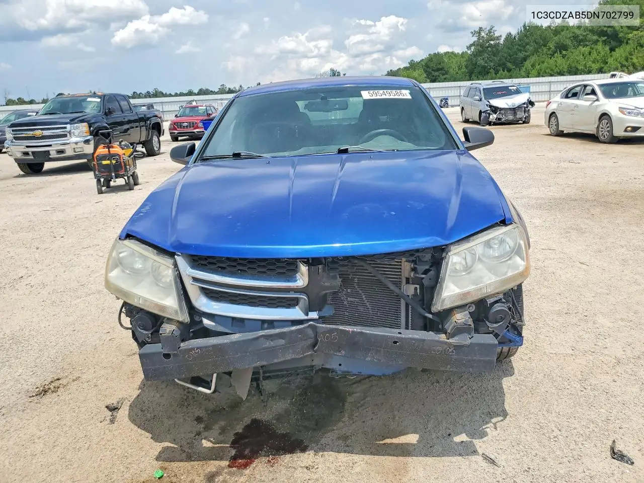 2013 Dodge Avenger Se VIN: 1C3CDZAB5DN702799 Lot: 59549586