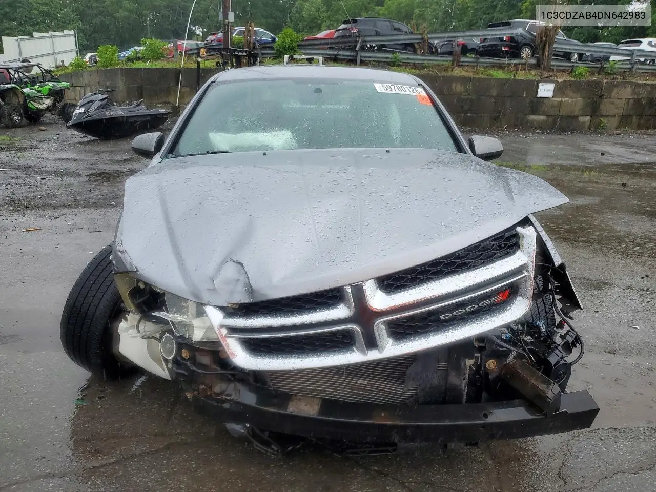 2013 Dodge Avenger Se VIN: 1C3CDZAB4DN642983 Lot: 59780126