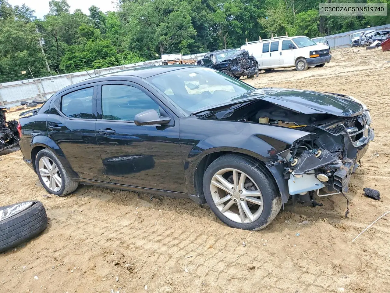 2013 Dodge Avenger Se VIN: 1C3CDZAG5DN519740 Lot: 59811346