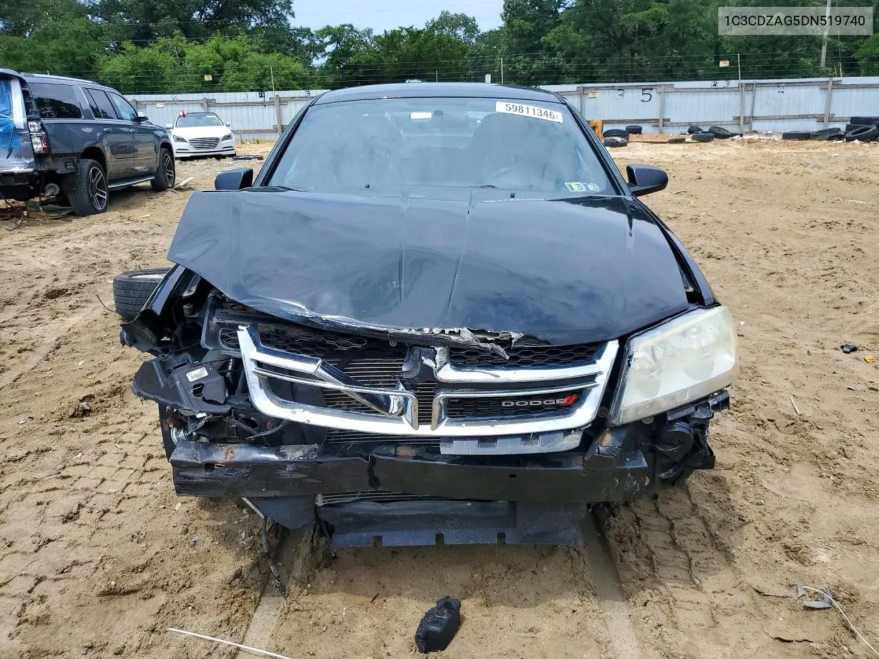 2013 Dodge Avenger Se VIN: 1C3CDZAG5DN519740 Lot: 59811346