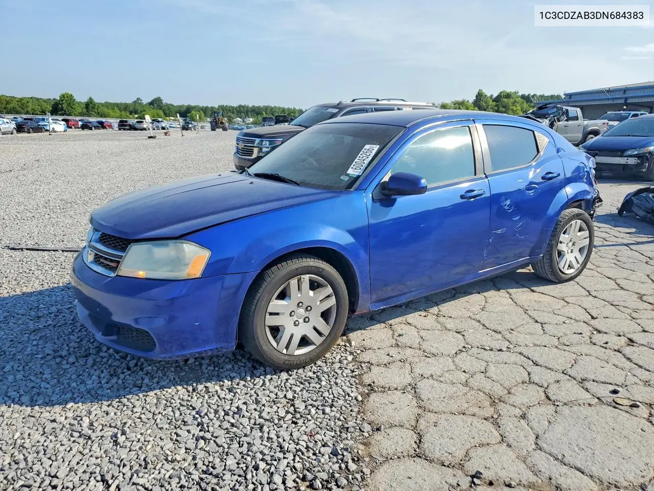2013 Dodge Avenger Se VIN: 1C3CDZAB3DN684383 Lot: 60045266