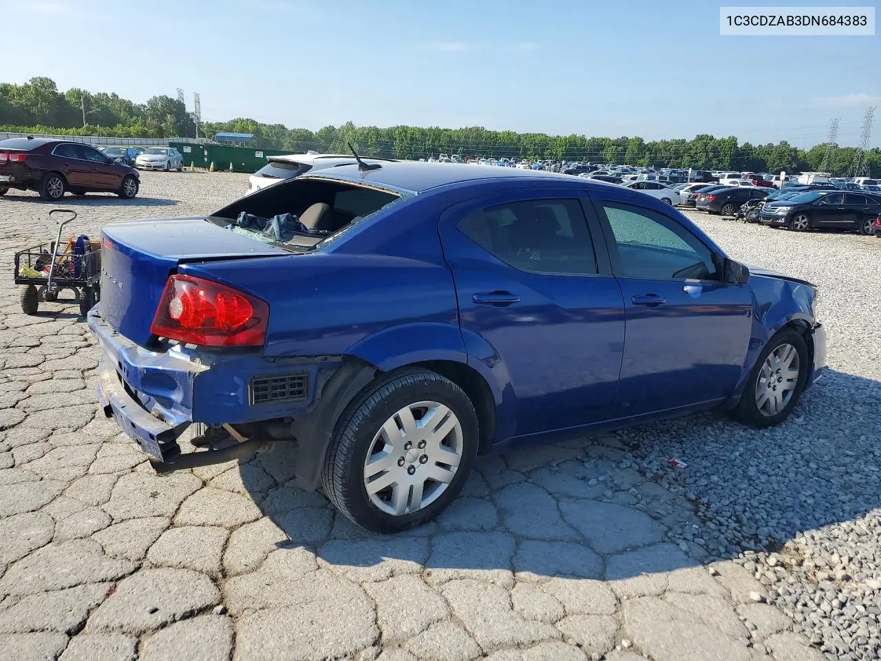 2013 Dodge Avenger Se VIN: 1C3CDZAB3DN684383 Lot: 60045266