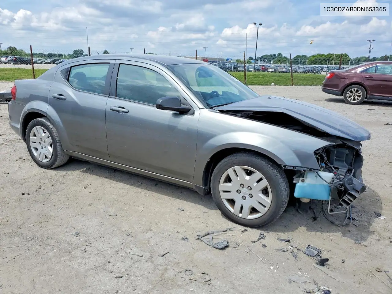 2013 Dodge Avenger Se VIN: 1C3CDZAB0DN653365 Lot: 60050116