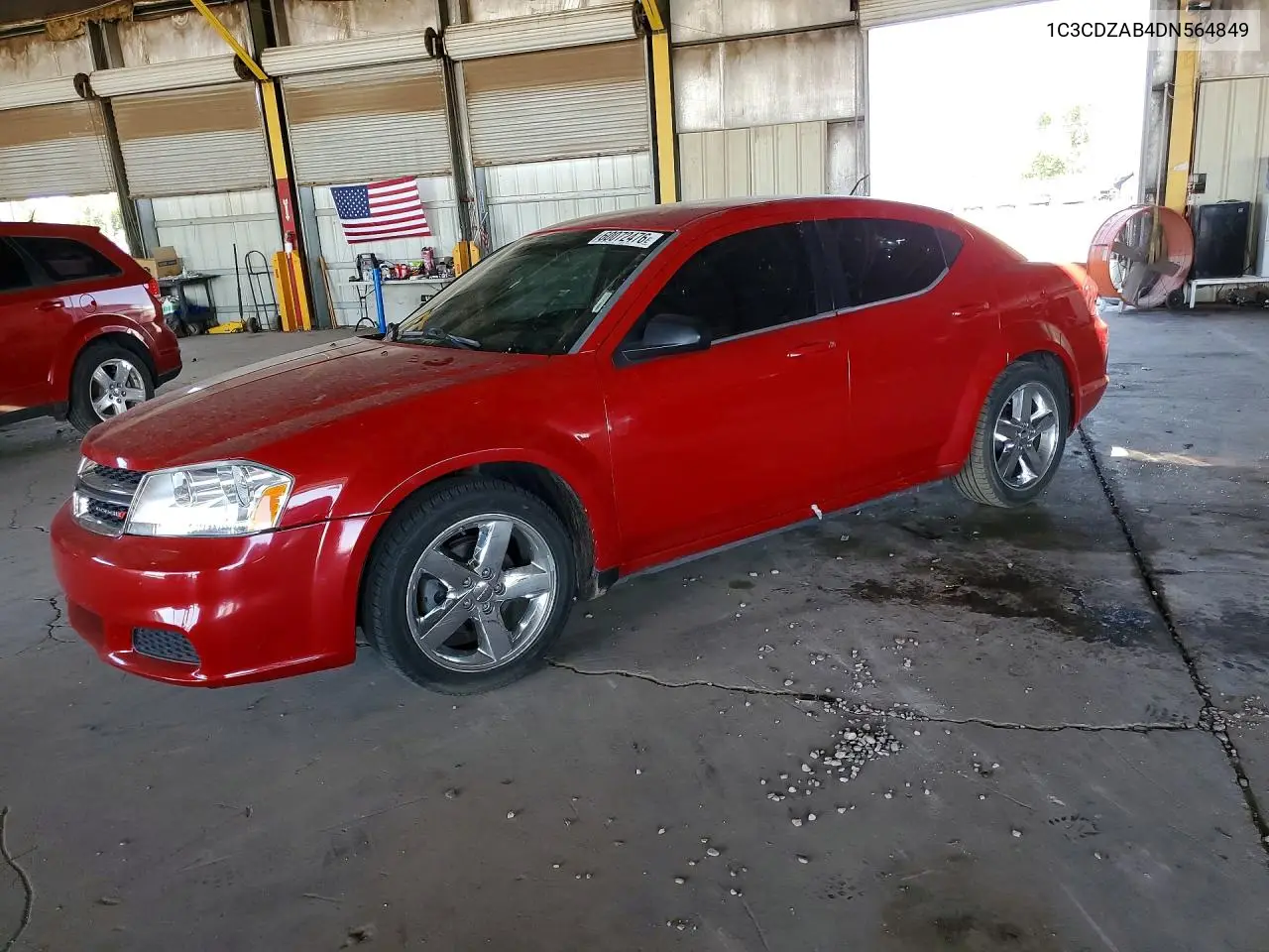 2013 Dodge Avenger Se VIN: 1C3CDZAB4DN564849 Lot: 60072476