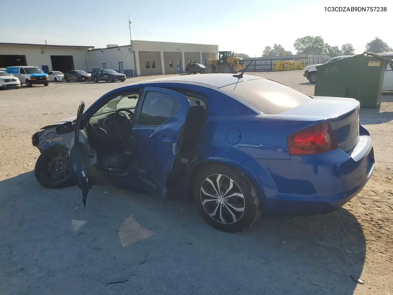 2013 Dodge Avenger Se VIN: 1C3CDZAB9DN757238 Lot: 60810496