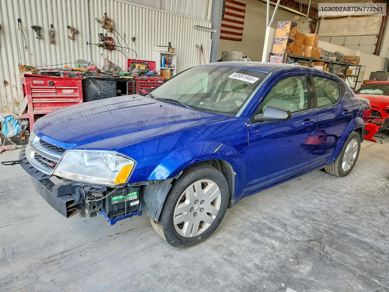 2013 Dodge Avenger Se VIN: 1C3CDZAB7DN773261 Lot: 60981946