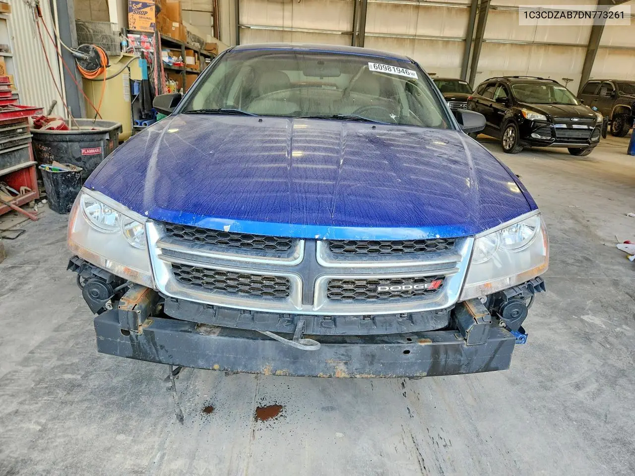 2013 Dodge Avenger Se VIN: 1C3CDZAB7DN773261 Lot: 60981946