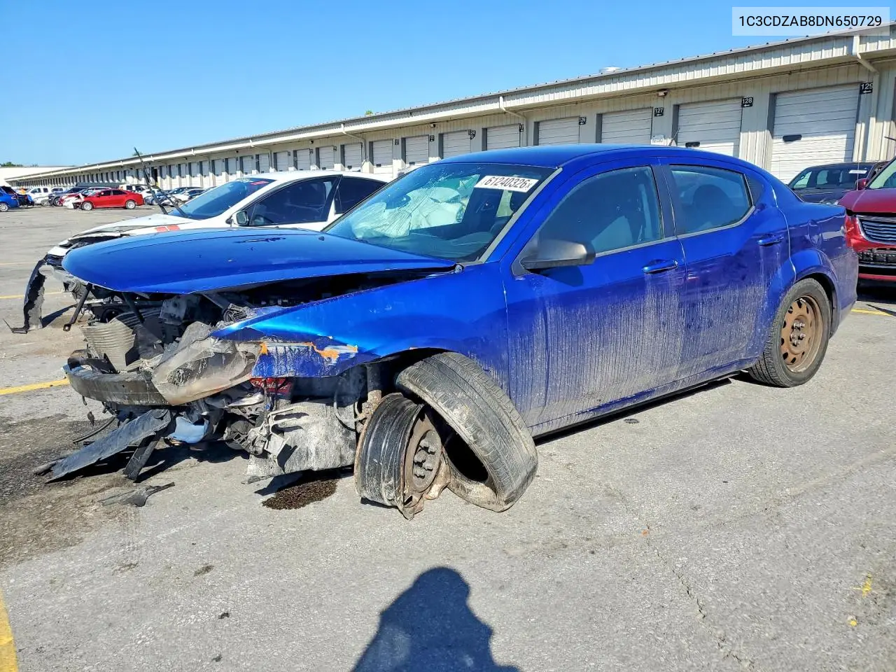 2013 Dodge Avenger Se VIN: 1C3CDZAB8DN650729 Lot: 61240326