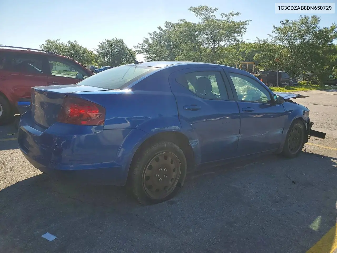 2013 Dodge Avenger Se VIN: 1C3CDZAB8DN650729 Lot: 61240326