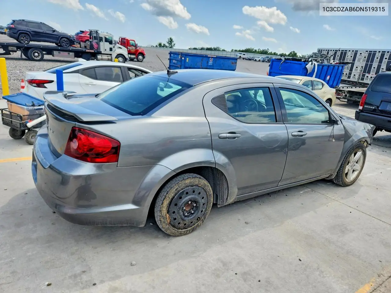 2013 Dodge Avenger VIN: 1C3CDZAB6DN519315 Lot: 61390066