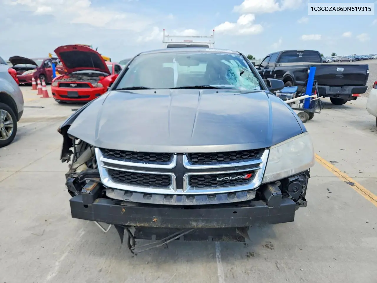 2013 Dodge Avenger VIN: 1C3CDZAB6DN519315 Lot: 61390066