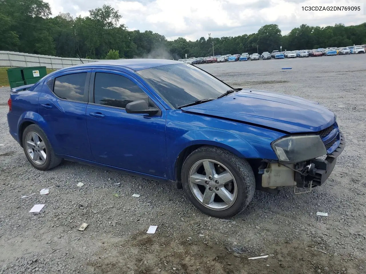2013 Dodge Avenger Se VIN: 1C3CDZAG2DN769095 Lot: 85615185