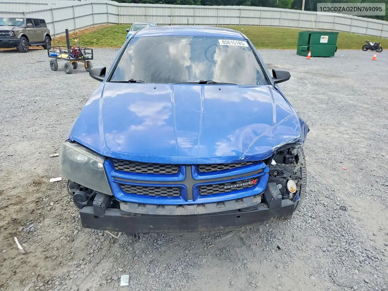 2013 Dodge Avenger Se VIN: 1C3CDZAG2DN769095 Lot: 85615185