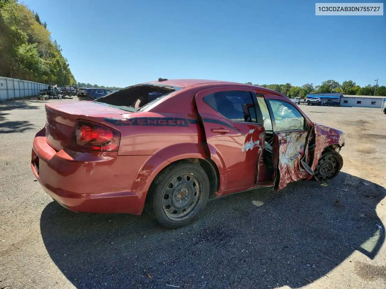 1C3CDZAB3DN755727 2013 Dodge Avenger Se