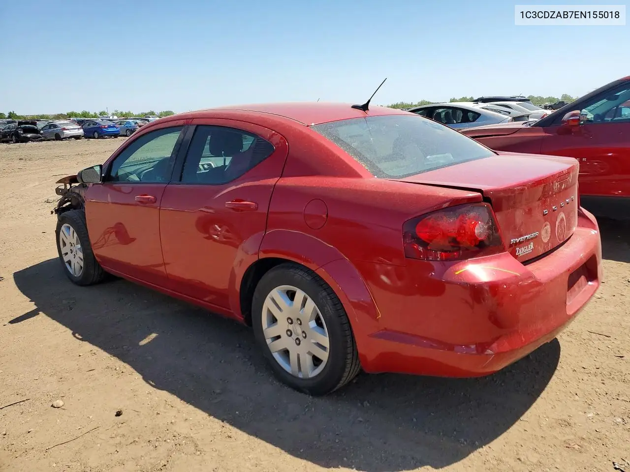 2014 Dodge Avenger Se VIN: 1C3CDZAB7EN155018 Lot: 53548076