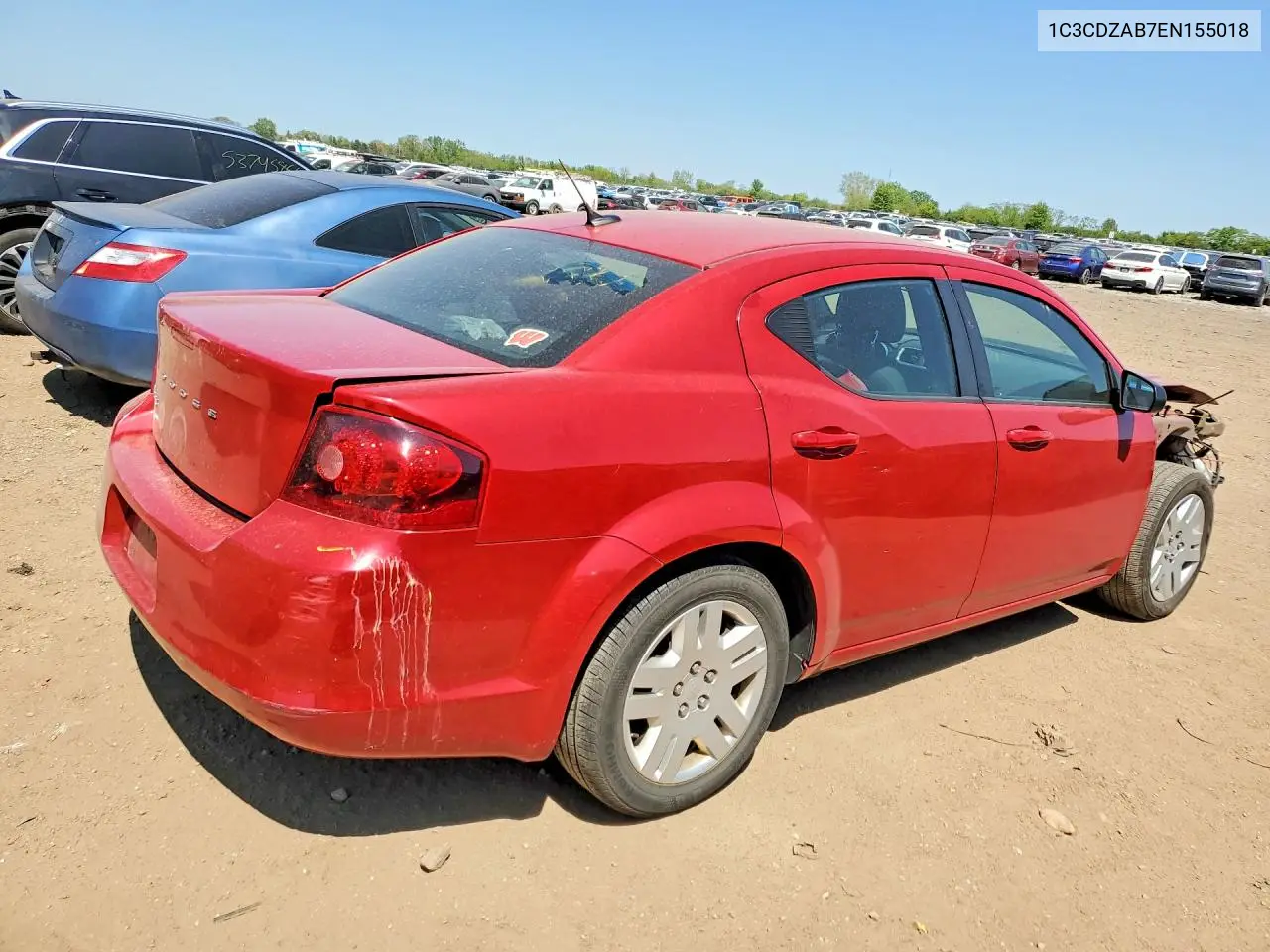 2014 Dodge Avenger Se VIN: 1C3CDZAB7EN155018 Lot: 53548076