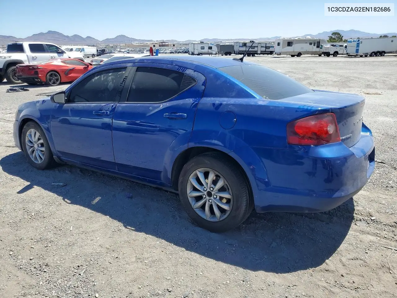 2014 Dodge Avenger Se VIN: 1C3CDZAG2EN182686 Lot: 55743036