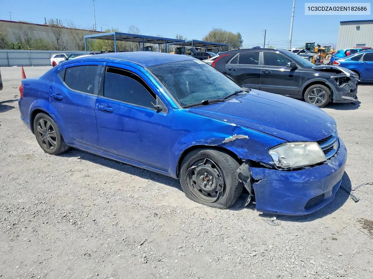 2014 Dodge Avenger Se VIN: 1C3CDZAG2EN182686 Lot: 55743036