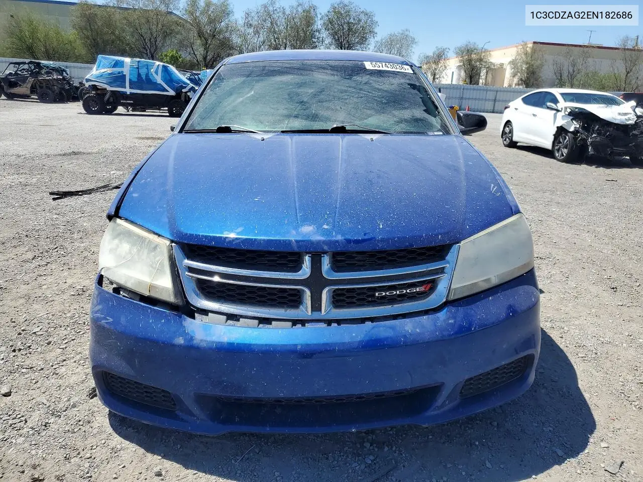 2014 Dodge Avenger Se VIN: 1C3CDZAG2EN182686 Lot: 55743036