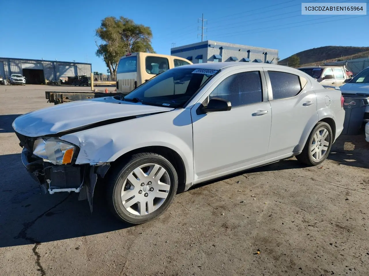 1C3CDZAB1EN165964 2014 Dodge Avenger Se