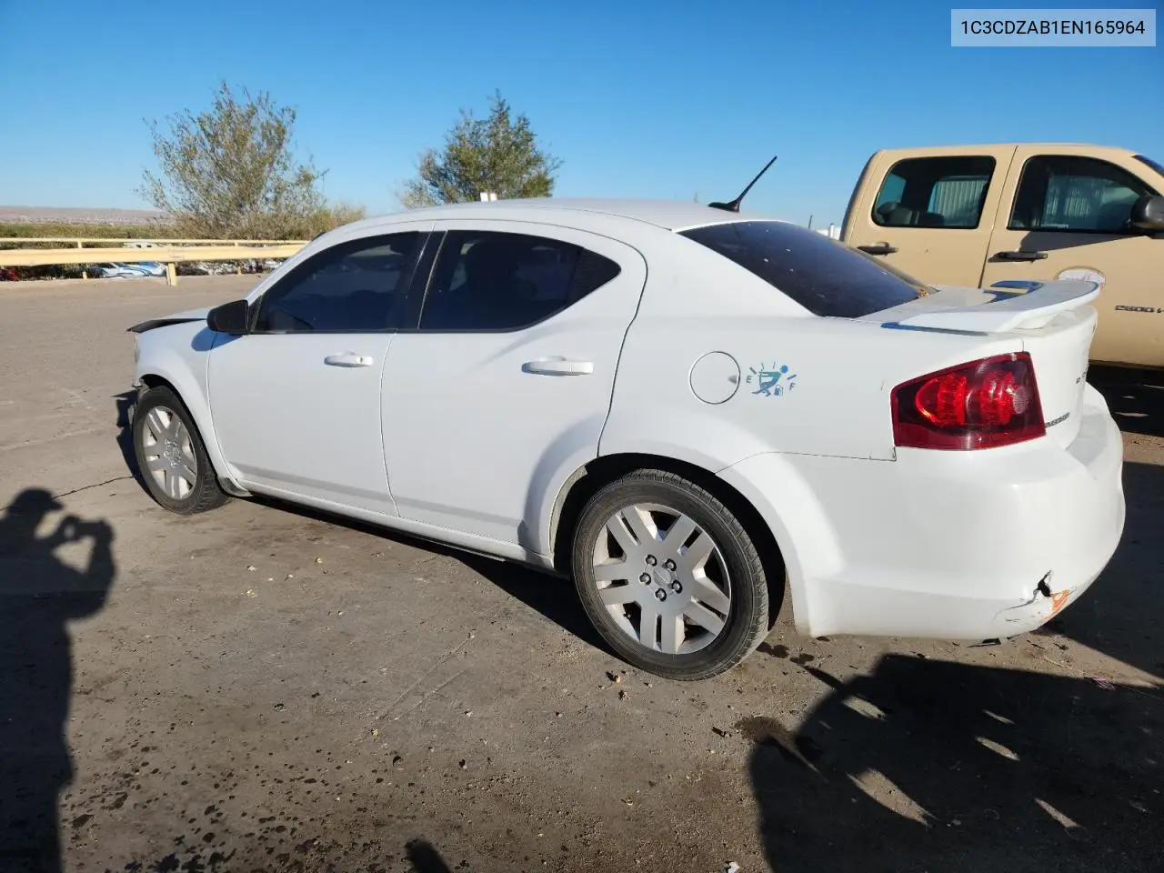 1C3CDZAB1EN165964 2014 Dodge Avenger Se