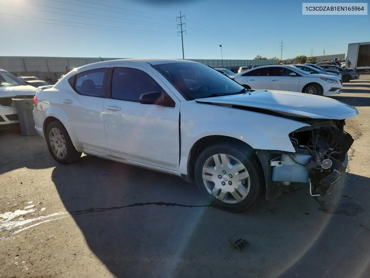 1C3CDZAB1EN165964 2014 Dodge Avenger Se