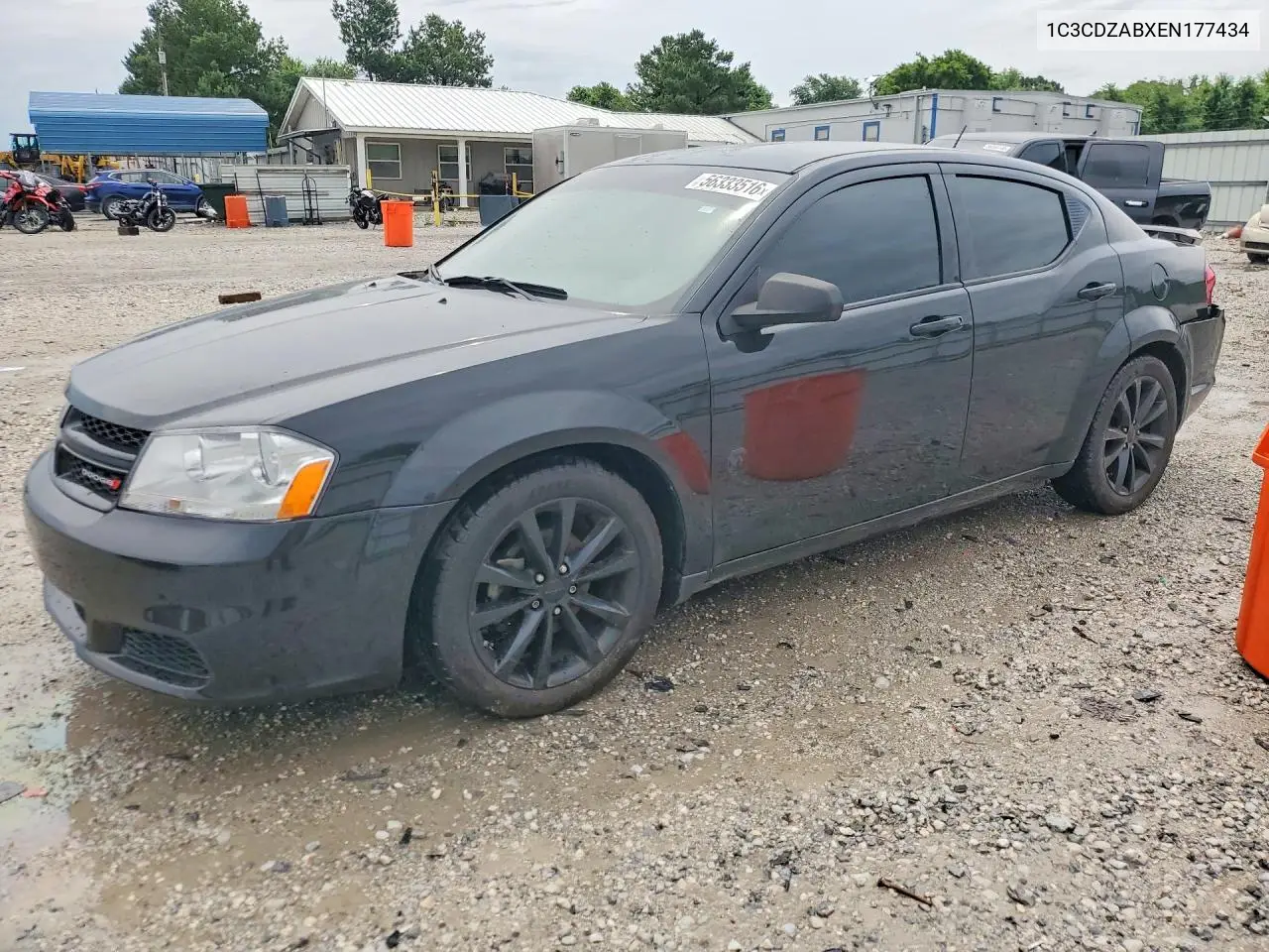 2014 Dodge Avenger Se VIN: 1C3CDZABXEN177434 Lot: 56333516