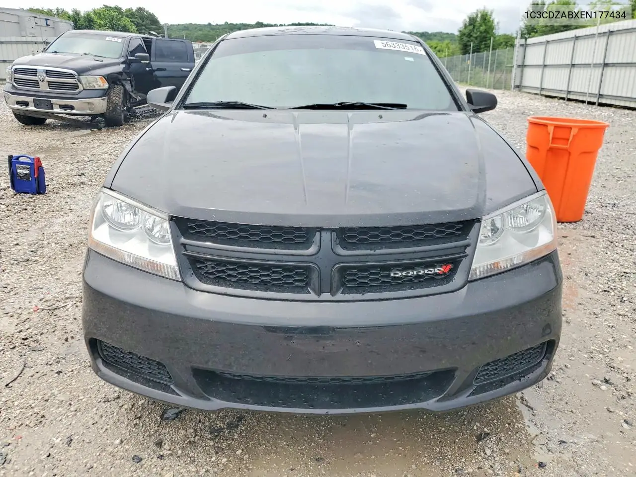 2014 Dodge Avenger Se VIN: 1C3CDZABXEN177434 Lot: 56333516