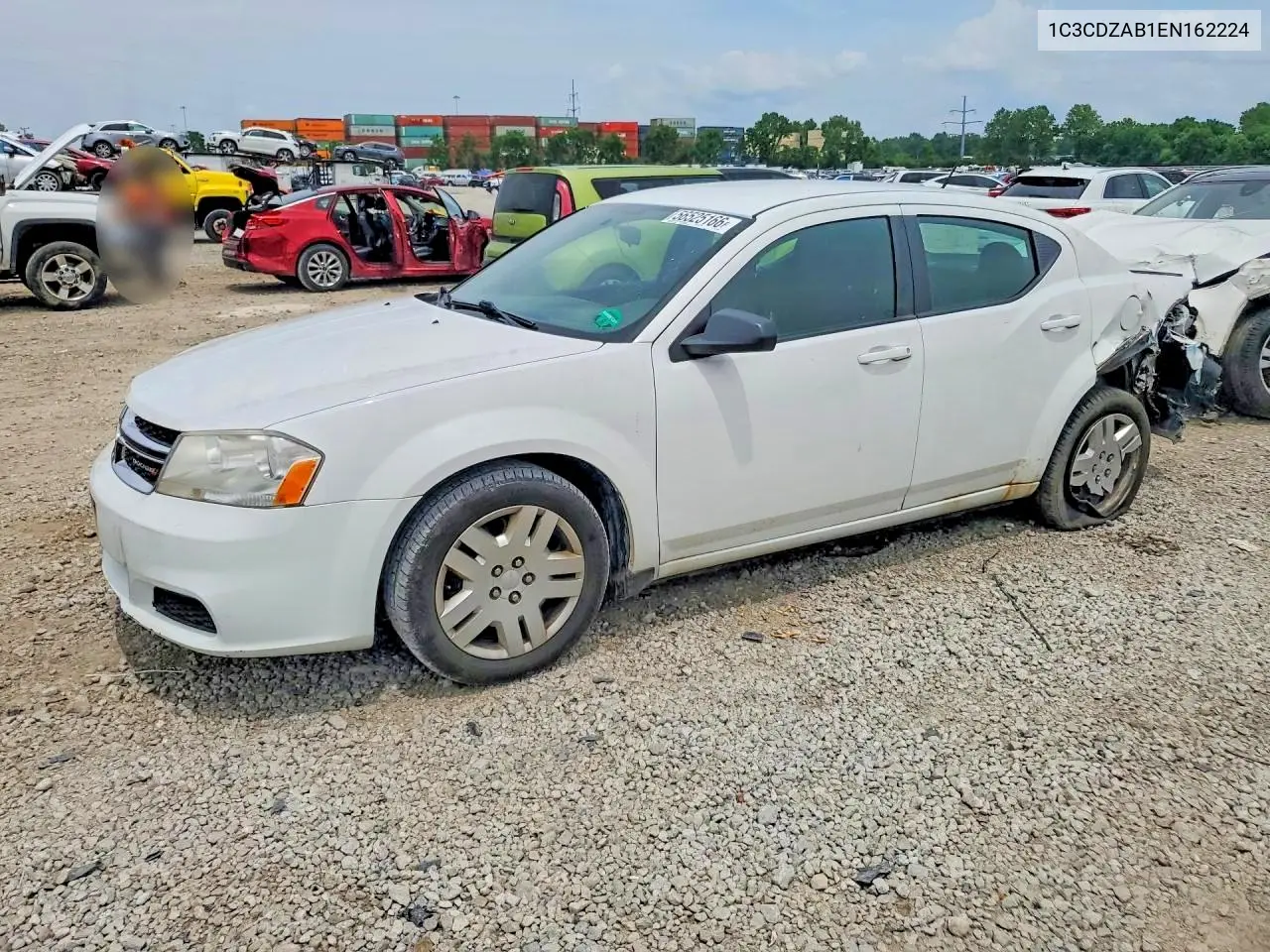 2014 Dodge Avenger VIN: 1C3CDZAB1EN162224 Lot: 56525166
