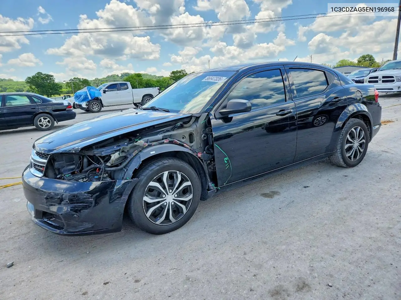 2014 Dodge Avenger Se VIN: 1C3CDZAG5EN196968 Lot: 56647326