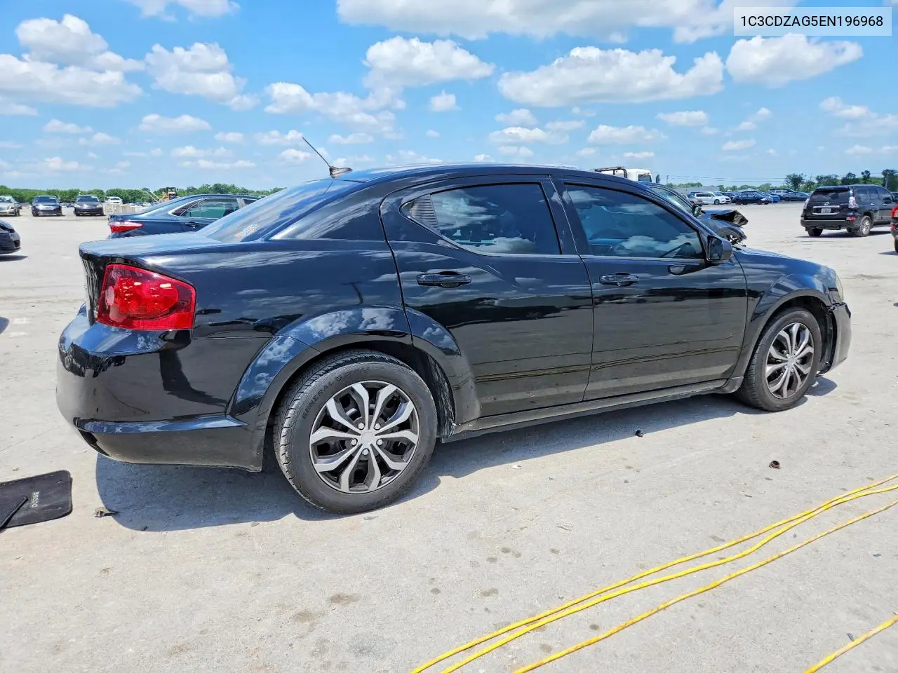 2014 Dodge Avenger Se VIN: 1C3CDZAG5EN196968 Lot: 56647326
