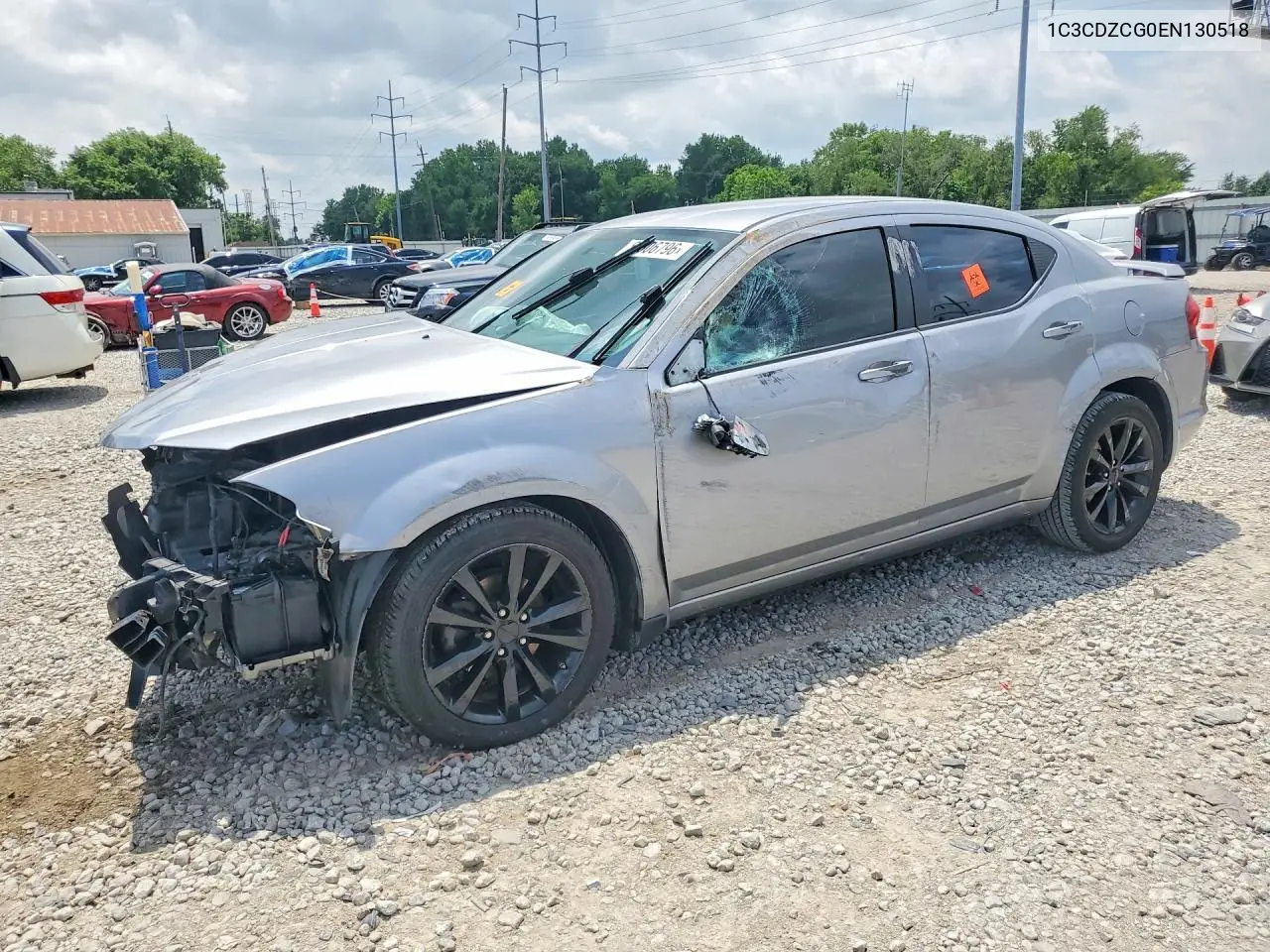 2014 Dodge Avenger Sxt VIN: 1C3CDZCG0EN130518 Lot: 56806796