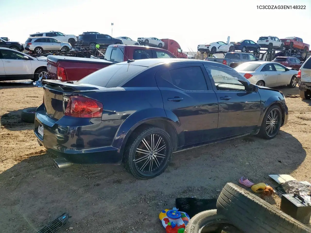 1C3CDZAG3EN148322 2014 Dodge Avenger Se
