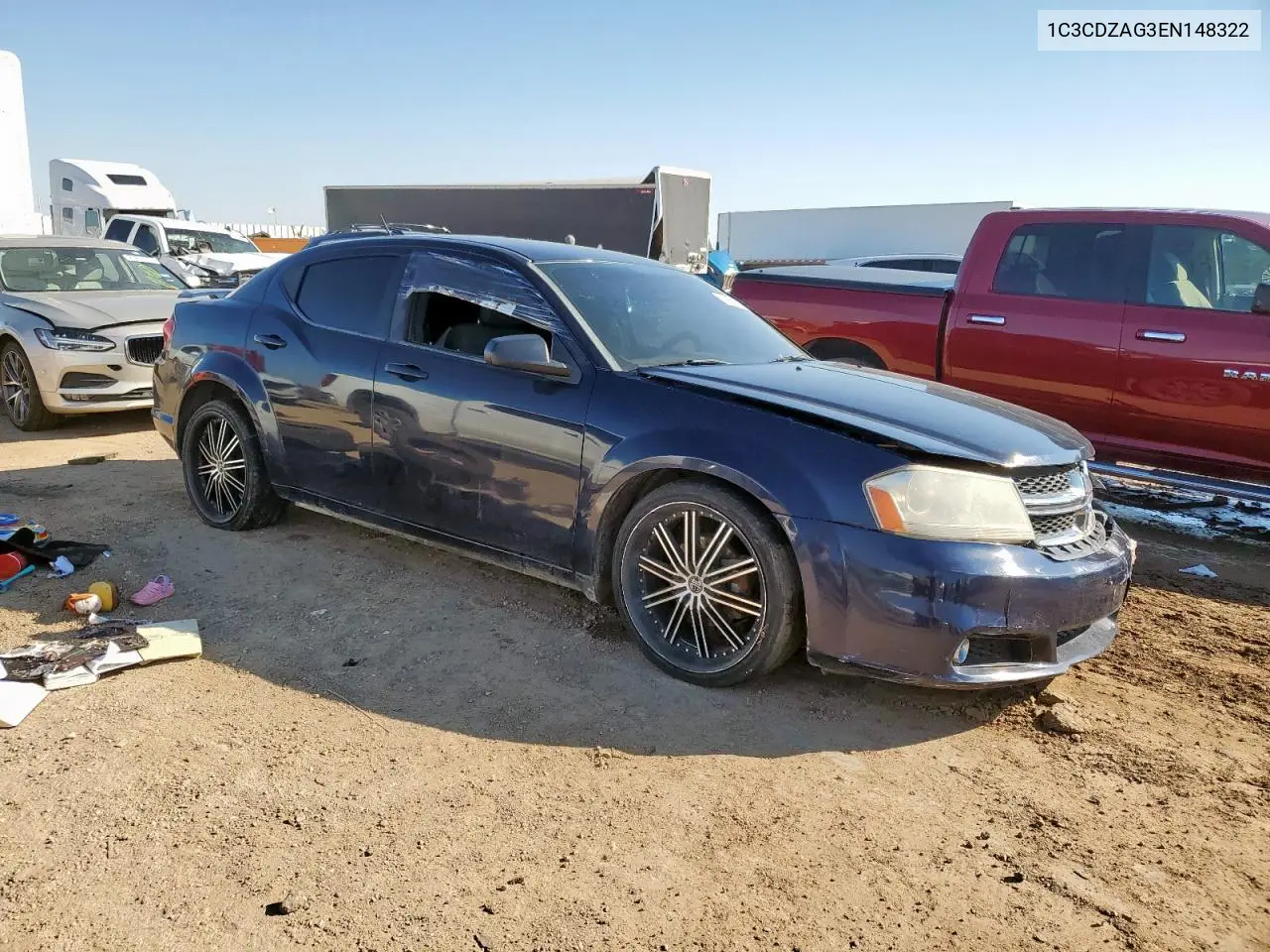 1C3CDZAG3EN148322 2014 Dodge Avenger Se