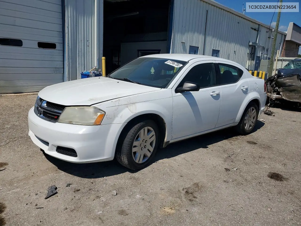 2014 Dodge Avenger Se VIN: 1C3CDZAB3EN223654 Lot: 57296786