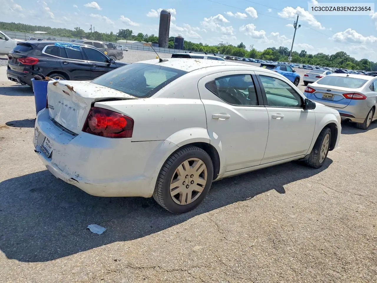 2014 Dodge Avenger Se VIN: 1C3CDZAB3EN223654 Lot: 57296786